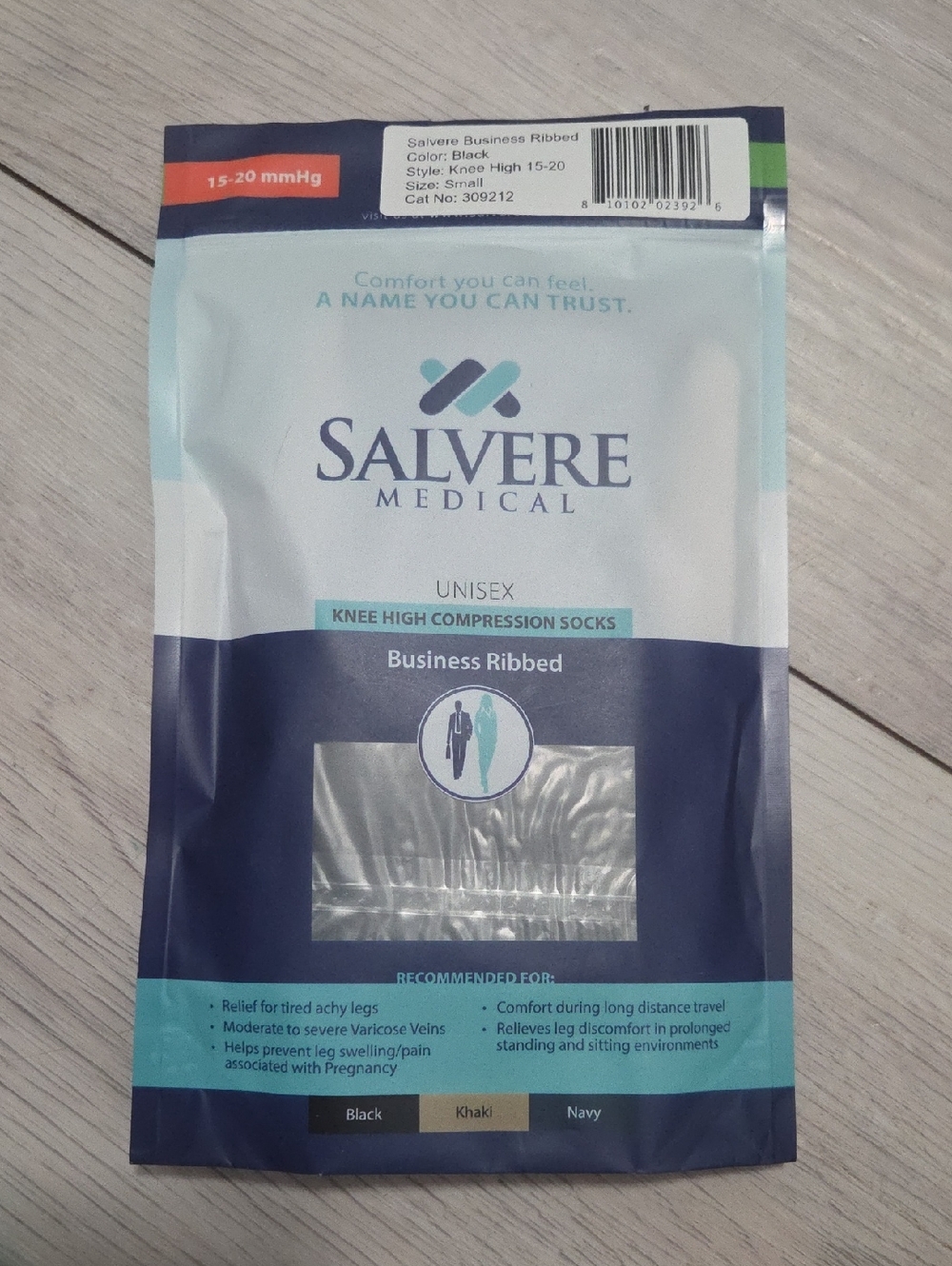 Salvere Medical Knee High Compression Socks - Black
